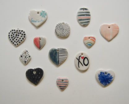Handmade Ceramic Charms [Patterns]