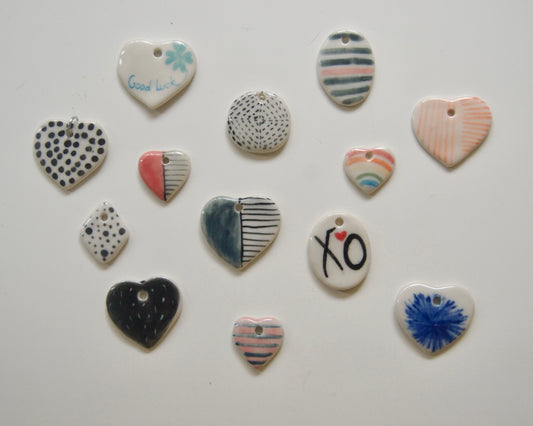 Handmade Ceramic Charms [Patterns]