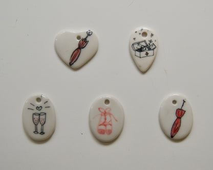 Handmade Ceramic Charms [Objects]
