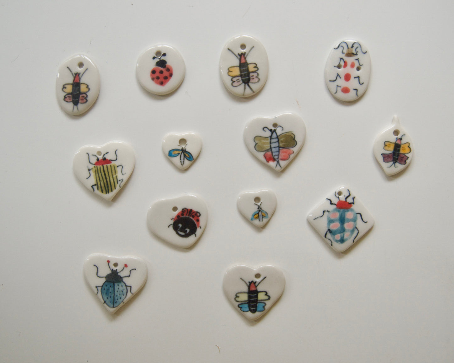 Handmade Ceramic Charms [Insects]