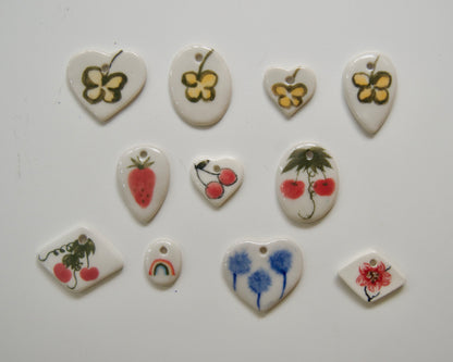 Handmade Ceramic Charms [Nature]
