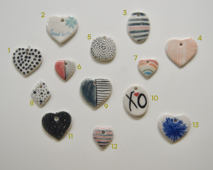 Handmade Ceramic Charms [Patterns]