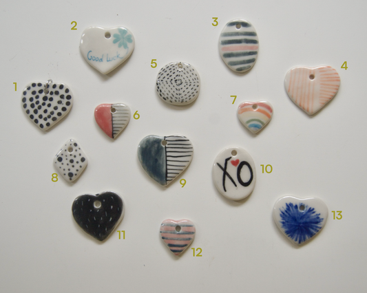 Handmade Ceramic Charms [Patterns]