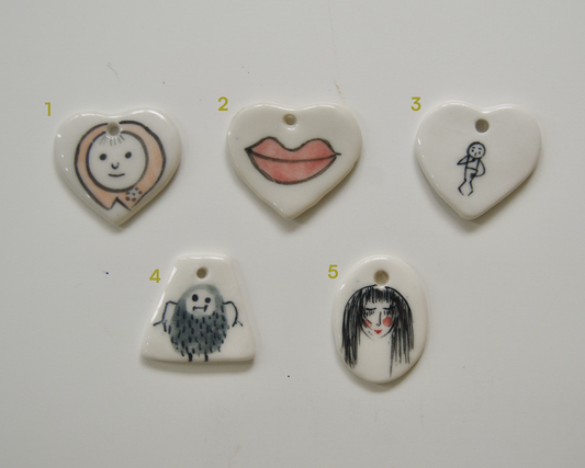 Handmade Ceramic Charms [Humans]