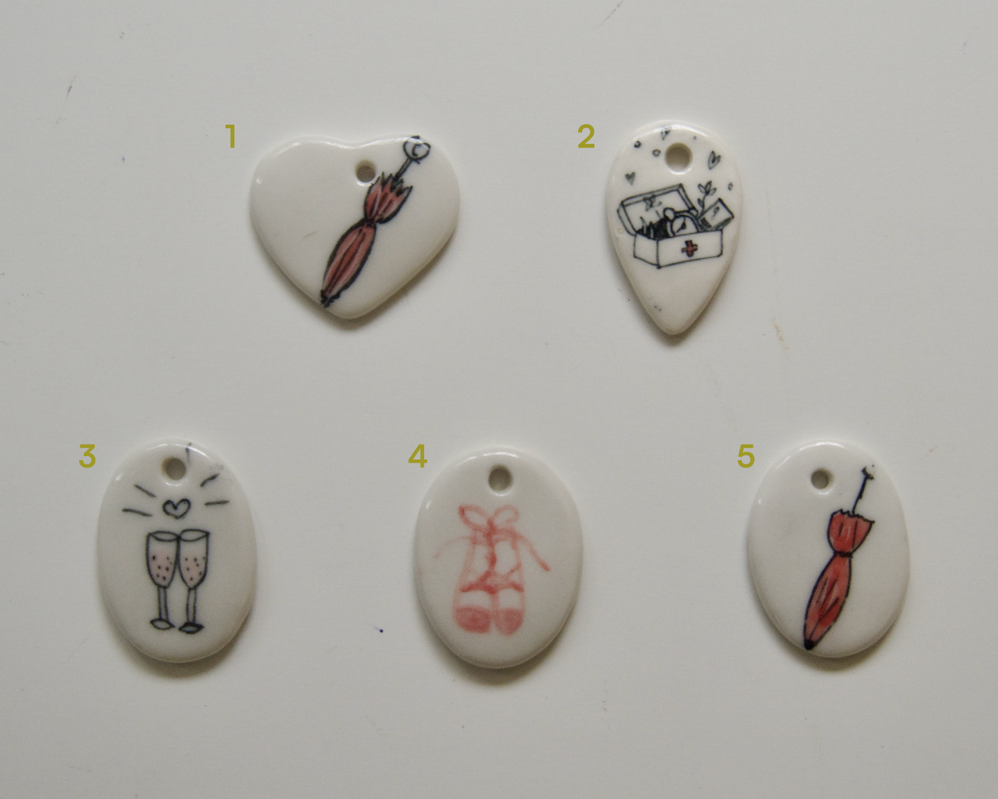 Handmade Ceramic Charms [Objects]