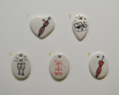 Handmade Ceramic Charms [Objects]